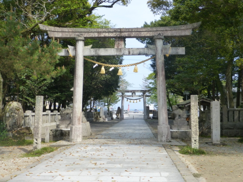 久礼八幡宮から見る太平洋