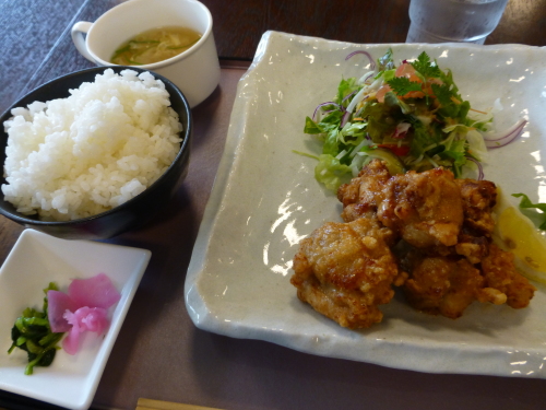 石鎚山サービスエリア・せんざんきから揚げ定食