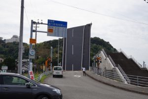 ダイハツ・CM・夜須町手結の可動橋